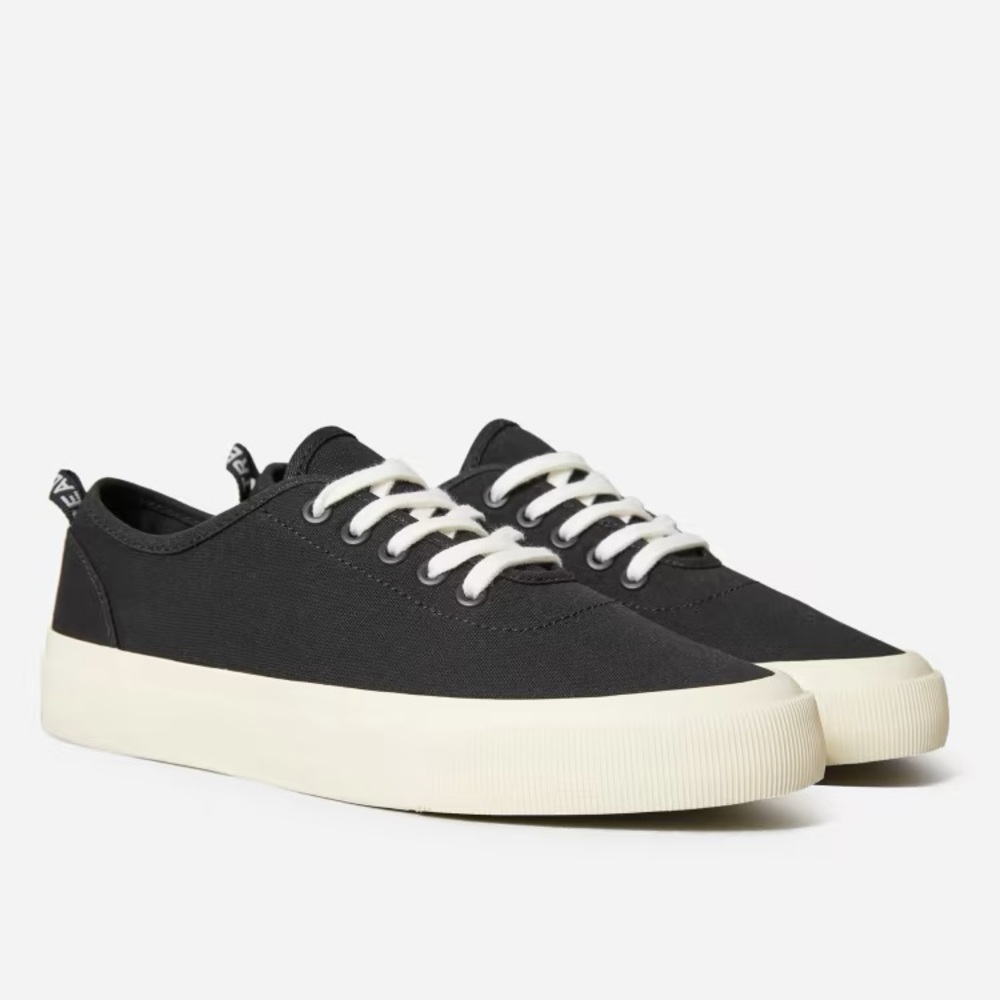 Everlane The Forever Sneaker Canvas Lace Up Casual Recycled Cotton